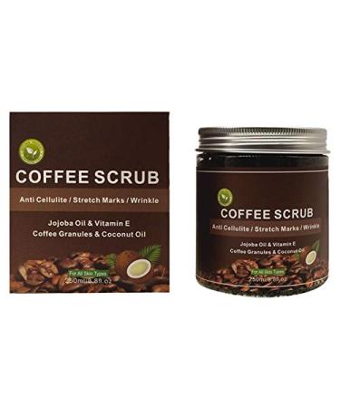 250 ml Natural Coffee Peeling Scrub - Exfoliating Body & Face Peel for Smoother Skin - Unisex Pore Cleanser - Buy Online on GoSupps.com