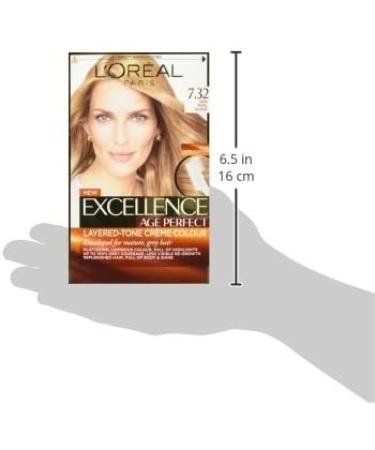 L'Oreal Age Perfect 7.32 Dark Rose Blonde Hair Dye - Dark Pearl Blonde, 1 Count - Buy Online on GoSupps.com