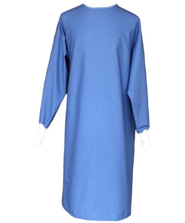 Avery Hill Washable Reusable Medical PPE Level 1 Isolation Gown for Dentists Hygienists Doctors Nurses and Medical Personnel - Blue - Large Blue Large (5'2 - 5'11 110 - 200 lbs)