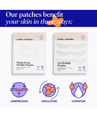 Wrinkles Schminkles Eye & Mouth Lift Set | Reusable Silicone Patches for Mouth & Lip Wrinkles (2-Pack) & Eye Wrinkles (3-Pairs) - Shop Internationally - Buy Online on GoSupps.com