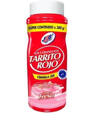 Kola Granulada Tarrito Rojo de Fresa Instant Strawberry Flavored Powdered Drink Mix 380g - Buy Online on GoSupps.com
