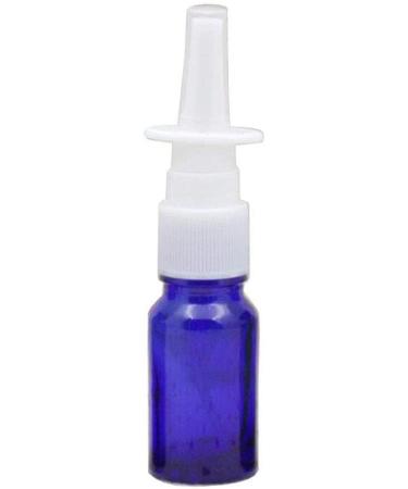 6Pcs Empty Blue Glass Nasal Spray Bottles - Refillable Fine Mist Sprayers for Makeup Colloidal Silver & Saline - 10ml (0.34oz) - International Shipping Available - Buy Online on GoSupps.com