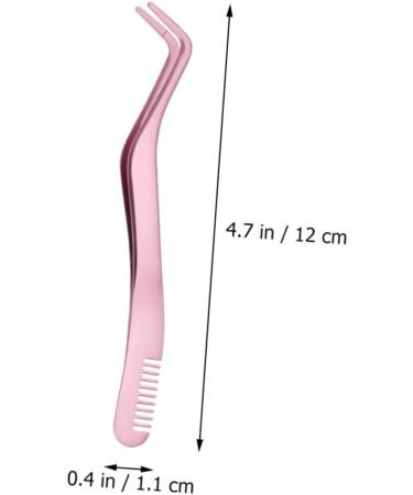FRCOLOR 2pcs Eyelash Tweezers Set - Professional Stainless Steel Lash Applicators for Eyelash Extensions & Makeup - Ideal Beauty Tool for Women - Buy Online on GoSupps.com