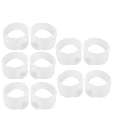 Toe ring made of silicone 5 pairs toe separator for hammer toe correction PU magnetic toe rings for overlapping toes and bale toes