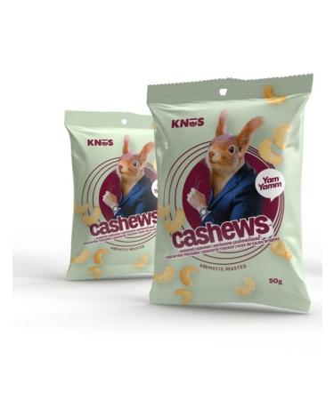 KN S Roasted Cashews 50gr | Pack of 10 (10 x 50gr) | Healthy snack | Small packs for on the go