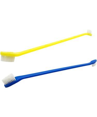 Angoily 2pcs Toothbrushes Pet Toothbrush Toothpaste Dog Teeth Cleaning Pet Cats and Dogs - Buy Online on GoSupps.com