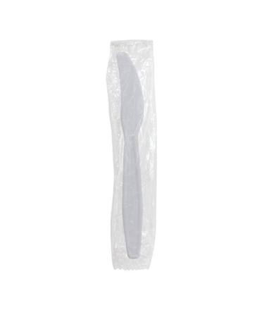 Karat U3531W 7.5" Poly-Wrapped Heavy-Weight Disposable Knife White (Pack of 1000)