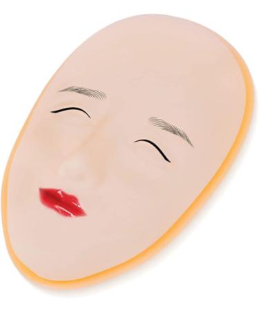  Didiseaon Didiseaon 2Pcs Eyebrow Base Fake Skin Head Eyebrow Eyeline Lip Model Pad For Practice Training Skin Makeup Practical Head Silica Gel 5D Human Body Skin - Buy Online on GoSupps.com