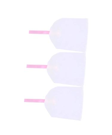 Outanaya 3pcs Foaming Net Soap Exfoliating Mesh Soap Saver Bag Facial Cleaning Soap Bag White Pe