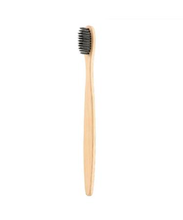 Suicra toothbrushes black natural toothbrush set soft bristle charcoal teeth whitening manual toothbrush soft dental oral care