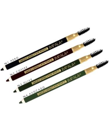 Impala - Smoky Effect Kajal Eye Pencil Color 04 Avocado Green | Eye pencil | Matte finish | Creamy texture that is easy to apply | Intense lightweight and hydrating formula with jojoba oil - Buy Online on GoSupps.com
