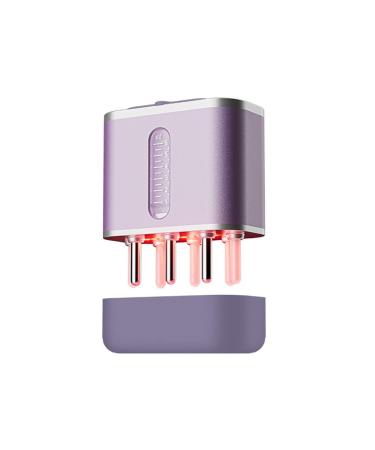 Amiuhoun scalp massager electrical hair massage device brush for hair treatment growth medicine liquid essential oil - a violet