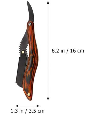 Ficklap Foldable Razor Combo - Black Double Edge Manual Beard Cutter with Wooden Handle | International Shipping Available - Buy Online on GoSupps.com