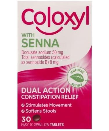 Coloxyl & Senna 30 Tablets - Fast-Acting Constipation Relief - Buy Online on GoSupps.com