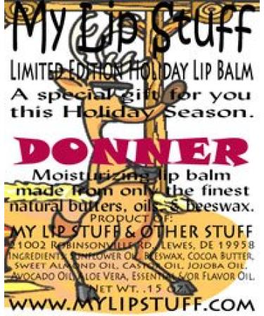 My Lip Stuff-Donner (Peanut Brittle Flavor) Limited Edition Holiday Lip Balm