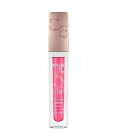 Catrice Power Full 5 Glossy Lip Oil LipGloss Lip Gloss No. 030 Watermelon Sparkle pink nourishing with oils radiant natural shiny vegan without preservatives (4.5ml) - Buy Online on GoSupps.com