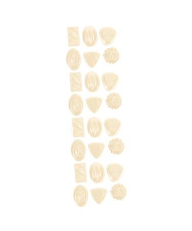 BESTonZON 24 Pcs Simulation Chocolate Artificial Candy Model Desktop Toys Fake Chocolate Toys Cookies Bulk Interesting Simulation Cookie Small Fake for White Pvc Dessert Child Fake Food 3.9X2.8X1.8CMx4pcs 1