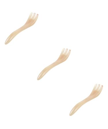 Gatuida 3 pieces Schabewamm Head of Meridian Massage Ceager Haar massage antistatic comb facial tools muscle relaxation comb jade combat head massage device for