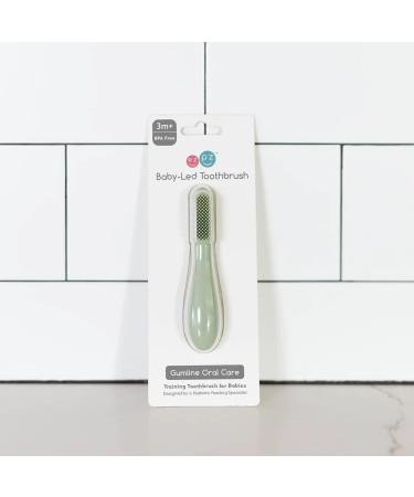 ezpz Baby-Led Toothbrush - Sage | Best for Infant Oral Care | International Shipping Available - Buy Online on GoSupps.com