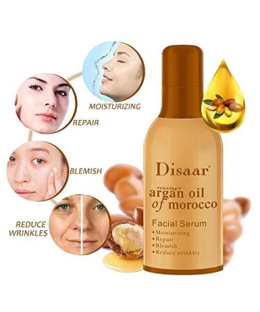 Buy Argan Oil Face Serum - Anti-Wrinkle Moisturizing & Blemish Repair - 80g International Shipping - Buy Online on GoSupps.com