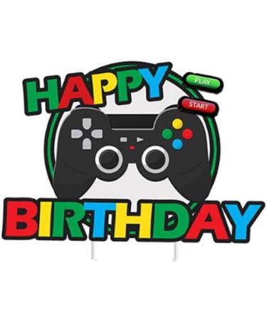 25Pcs Video Game Cupcake Toppers Video Game Happy Birthday Cake Decoration Assembled Game On Controllers Cupcake Picks for Birthday Boys Kids Game Theme Baby Shower Gaming Night Party Supplies - Buy Online on GoSupps.com