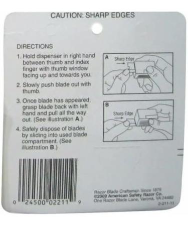 Personna Gem Stainless Steel Single Edge Razor Blades 10 Ea (2 Pack) - Buy Online on GoSupps.com