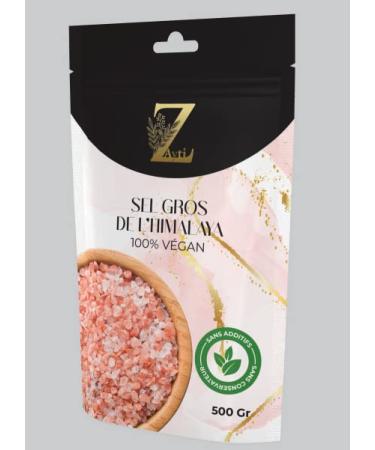 zayti Pink Himalayan salt large crystals perfect for grinder premium quality 500 g including spoon