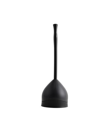 Casabella Hideaway Plunger with Caddy, Black