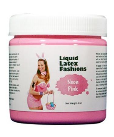 Neon Pink 8 Oz - Liquid Latex Body Paint Ammonia Free No Odor Easy On and Off Cosplay Makeup Creates Professional Monster Zombie Arts