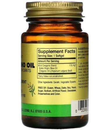 Solgar Wild Oregano Oil Softgels - 60 Count | Natural Antioxidant & Immune Support | International Shipping - Buy Online on GoSupps.com