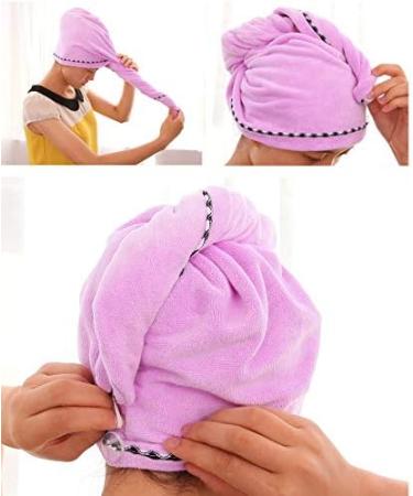 Hpybest 3pcs Microfiber Towel Set | Quick Drying Hair & Bath Towels | Magic Hair Turban Hat for Travel & Home - Buy Online on GoSupps.com