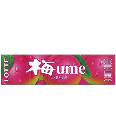 Ume Gum 0.9oz 10pcs Japanese Plum Taste Chewing Gum Lotte - Buy Online on GoSupps.com