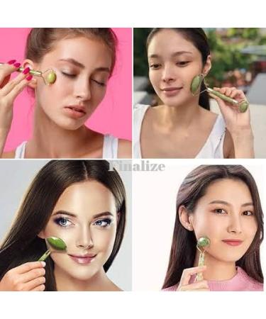 3D Jade Roller & Gua Sha Set - Natural Anti-Aging Face & Body Massager | International Shipping - Buy Online on GoSupps.com