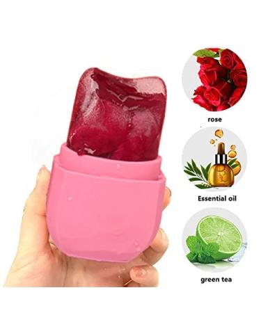 Ice Roller for Face Eyes and Neck - Skin Beauty Care Kit for Natural Glow, Acne Reduction, De-Puffing Eye Bags - Cold Therapy Massage Tool (Pink) - Buy Online on GoSupps.com