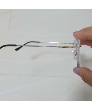 Qdragvoi Metal Glasses Brackets - Replacement Spare Frame & Arm Set for Borderless Glasses - 1 Pair 1-Hole Repair Kit - Buy Online on GoSupps.com