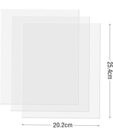10 Pack 8x10 Clear Acrylic Sheets for Picture Frame Glass Replacement & Crafting - Buy Online on GoSupps.com