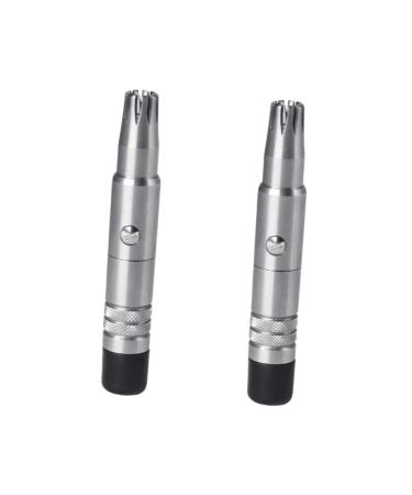 Beaupretty 2 Pcs Manual Vibrissa Trimmer Nose Hair Clipper Nose Hair Trimming Nose Cleaning Nose Hair Trimmer