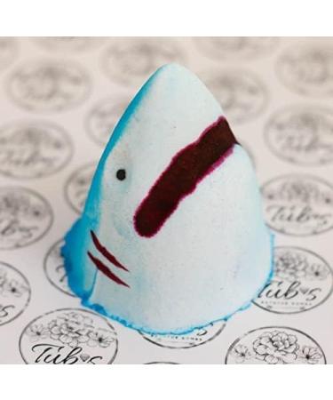 Shark Attack Bath Bomb - Vegan Approved Fizzer with Bleeding Shark Bite Fun, Unique Gift for Kids, Blue & Red Blood, Made in the UK - Buy Online on GoSupps.com