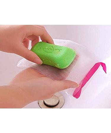 10 PCS Exfoliating Mesh Soap Pouch Double Layer Net Sack - Random Color - Buy Online on GoSupps.com