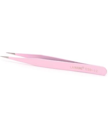 Buy Lijun 2PC Pink Steel Tweezers Set for Eyelash Extensions & Nail Art - Premium Quality Pliers for Precision Tasks - International Shipping Available - Buy Online on GoSupps.com