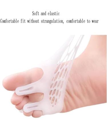 Deaver Silicone Forefoot Pads Comfortable Honeycomb Gel Toe Spreaders for Breathability & Relief | Soft Midfoot Pads (White 1 Pair) - Worldwide Shipping - Buy Online on GoSupps.com