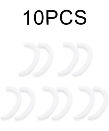 Fopytu 10 PCs Silicone Ear Protector Caps - Anti-Slip Masks & Hooks for Earache Relief - Transparent for Adults & Children - Buy Online on GoSupps.com