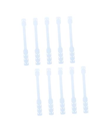 Healeved 10 pc rope holders for ear belt buckle hook for earriema adjustable headband the ear rope buckle makes ear mask hooks removable controller