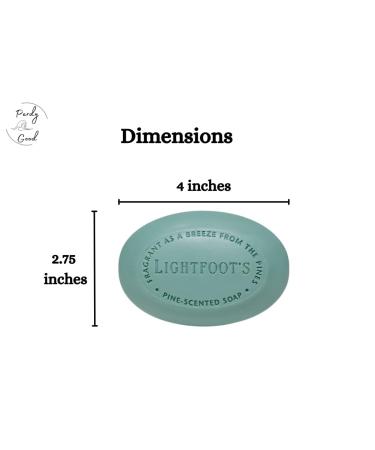 Lightfoot's Pine Soap for Men - All Natural Pine Scented Athletic Body & Hand Soap | Gift Box Included | International Shipping Available - Buy Online on GoSupps.com