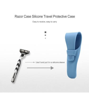 Suioppyuw Storage Box for Manual Razors - Frost-Proof Organizer & Suitcase Carrier for Outdoor Travel & Hotels - Blue - Buy Online on GoSupps.com