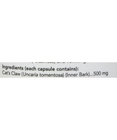 NOW Supplements Cats Claw 500mg Capsules 100 Count - Buy Online on GoSupps.com