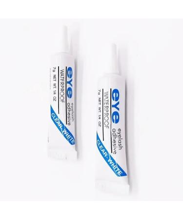 2 Pcs 7g Eyelash Glue False Eyelash Glue Adhesive Strong Waterproof Clear Lash Glue For False Eyelashes - Professional Salon & Home Use