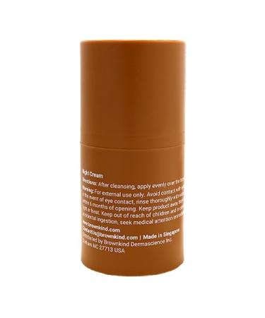 brownkind Night Cream Restorative Overnight Moisturizer for Melanin-Rich Skin Firms Hydrates & Improves Texture Dermatologist-Designed 50ml - Buy Online on GoSupps.com