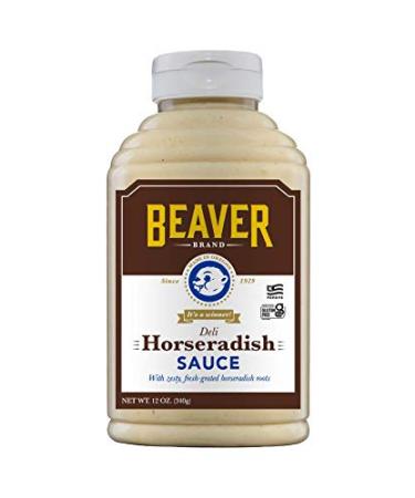 Beaver Deli Horseradish Sauce, 12 Oz Squeeze Bottle