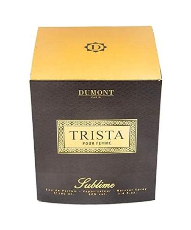 Dumont TRISTA SUBLIME POUR FEMME - 3.4oz - Perfume for Women - Floral Feminine Woody Musk & Romantic Scent - Long Lasting Cologne Mist & Body Spray - for Her - Buy Online on GoSupps.com